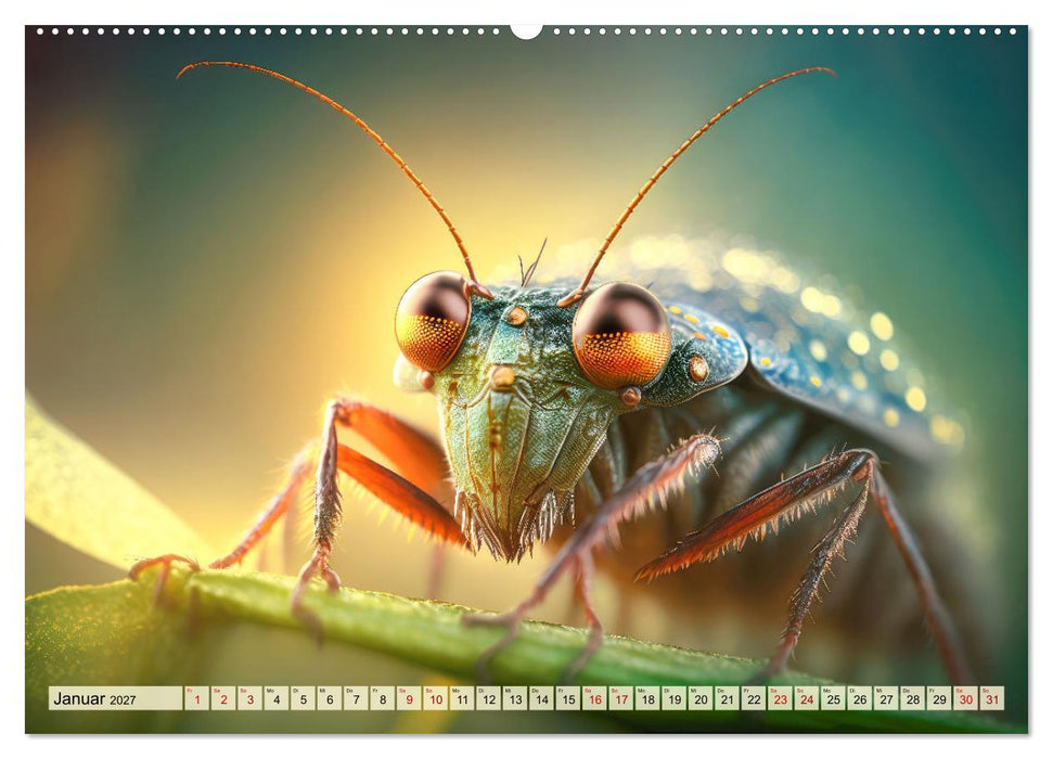 Insekten ganz gross (CALVENDO Premium Wandkalender 2027)
