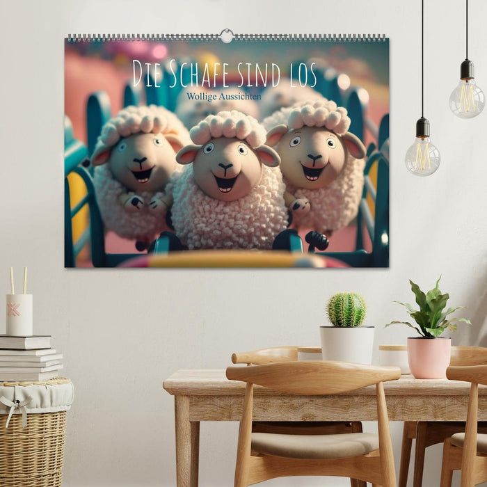 Die Schafe sind los Wollige Aussichten (CALVENDO Wandkalender 2027)