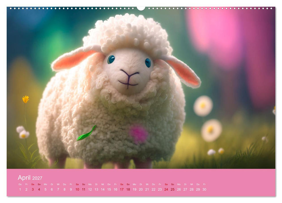 Die Schafe sind los Wollige Aussichten (CALVENDO Wandkalender 2027)