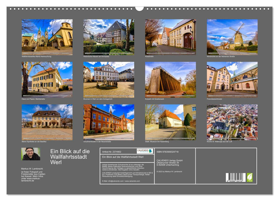 Ein Blick auf die Wallfahrtsstadt Werl (CALVENDO Wandkalender 2027)