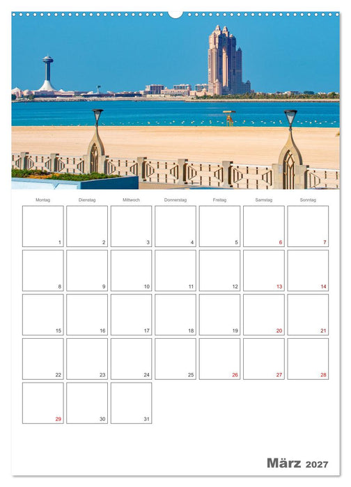Abu Dhabi - Reiseplaner (CALVENDO Premium Wandkalender 2027)