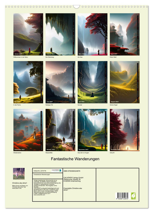 Fantastische Wanderungen (CALVENDO Wandkalender 2027)