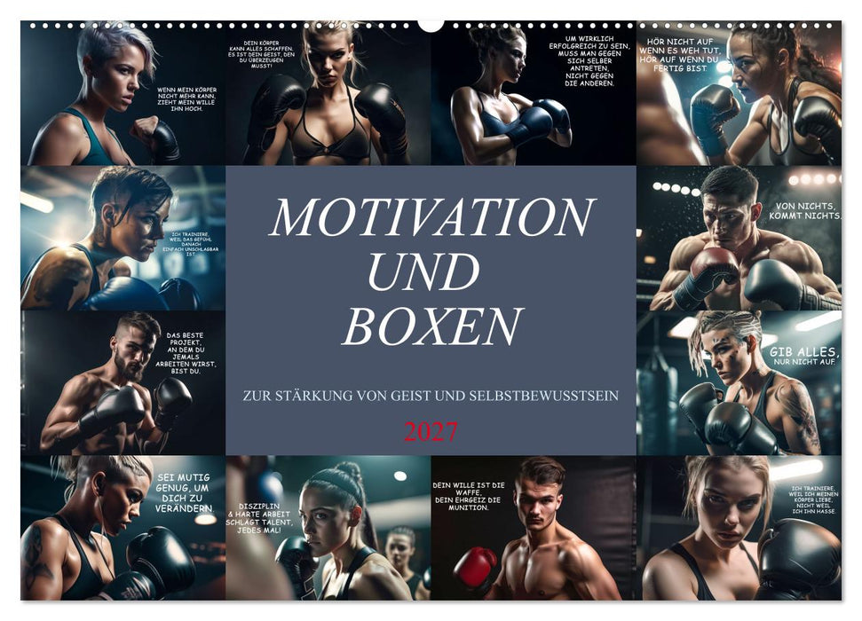Motivation und Boxen (CALVENDO Wandkalender 2027)