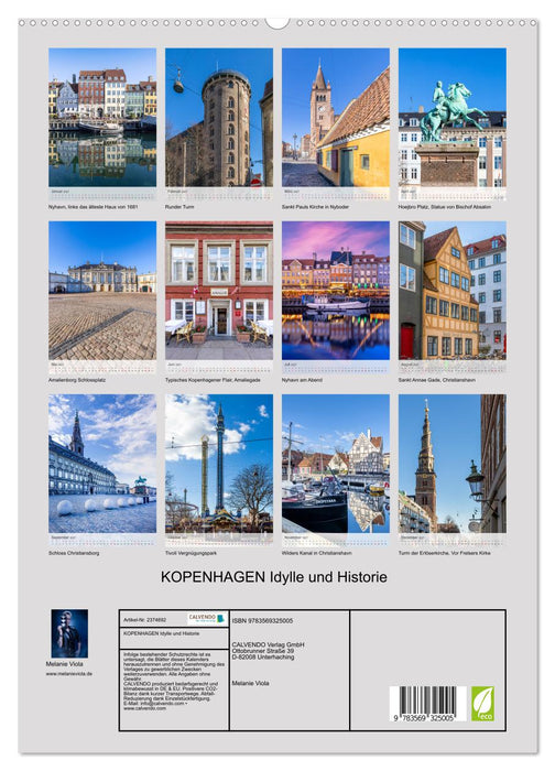 KOPENHAGEN Idylle und Historie (CALVENDO Premium Wandkalender 2027)