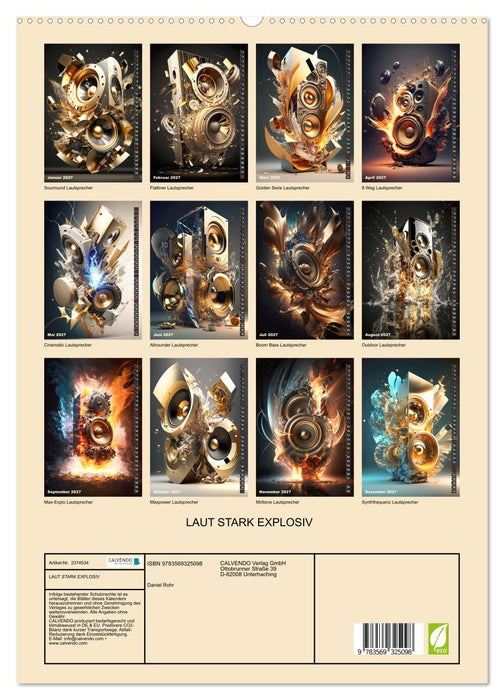 LAUT STARK EXPLOSIV (CALVENDO Premium Wandkalender 2027)