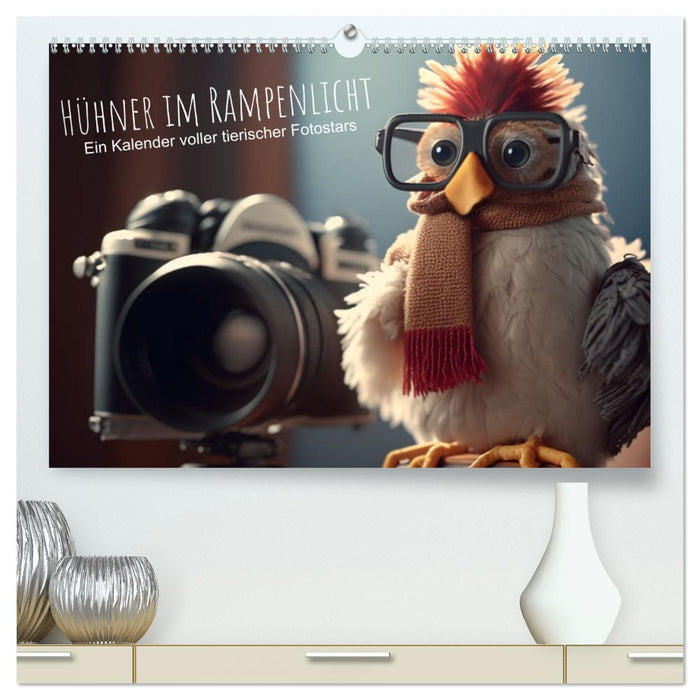 Hühner im Rampenlicht Ein Kalender voller tierischer Fotostars (CALVENDO Premium Wandkalender 2027)