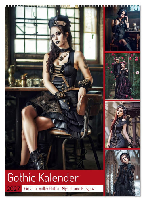 Gothic Kalender - Ein Jahr voller Gothic-Mystik und Eleganz (CALVENDO Wandkalender 2027)