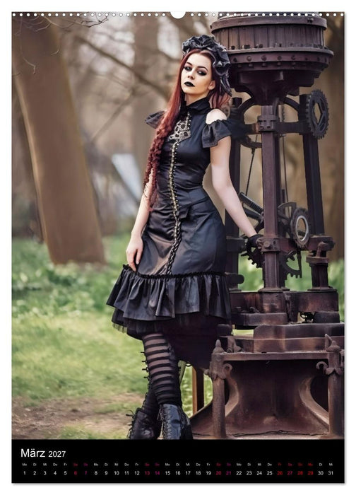 Gothic Kalender - Ein Jahr voller Gothic-Mystik und Eleganz (CALVENDO Wandkalender 2027)