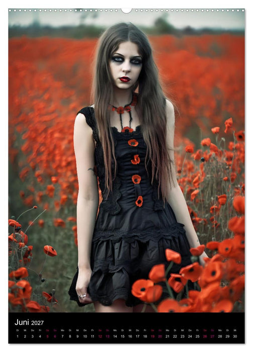 Gothic Kalender - Ein Jahr voller Gothic-Mystik und Eleganz (CALVENDO Wandkalender 2027)