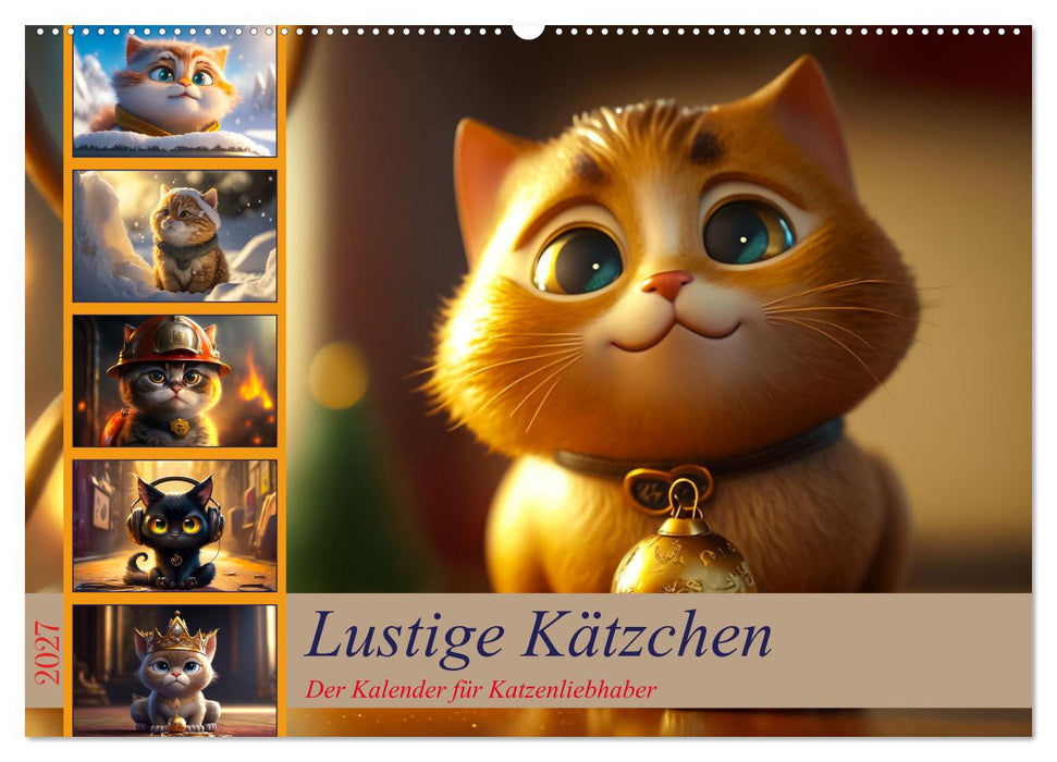 Lustige Kätzchen (CALVENDO Wandkalender 2027)