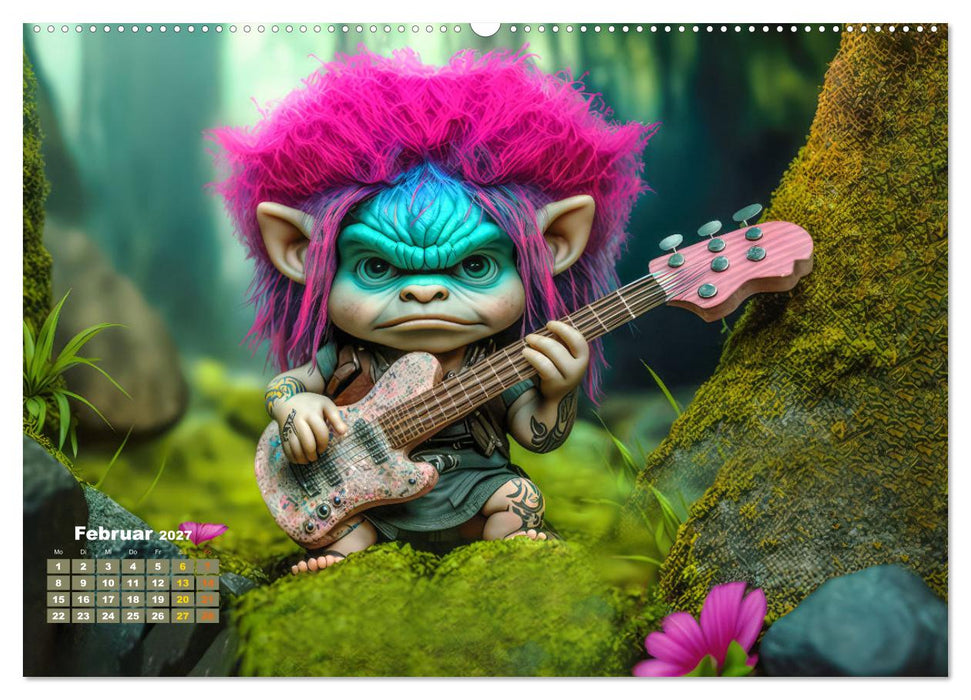 Trolls rocken ab (CALVENDO Premium Wandkalender 2027)