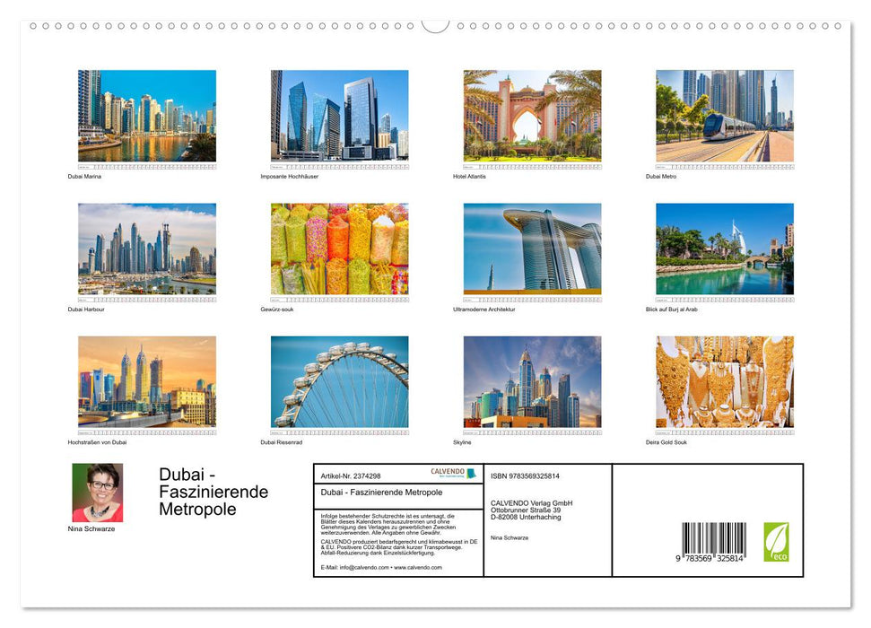 Dubai - Faszinierende Metropole (CALVENDO Premium Wandkalender 2027)