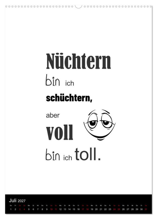 SPRUCH-Beutel voller Sprüche rund ums TRINKEN (CALVENDO Premium Wandkalender 2027)