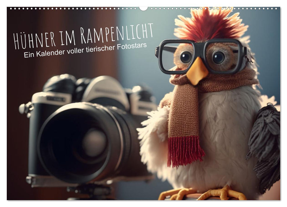 Hühner im Rampenlicht Ein Kalender voller tierischer Fotostars (CALVENDO Wandkalender 2027)