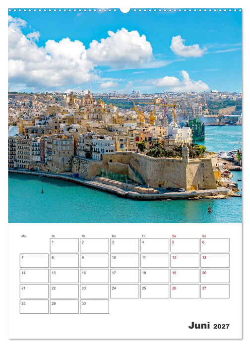 Valletta - Küstenstadt mit Charme (CALVENDO Wandkalender 2027)
