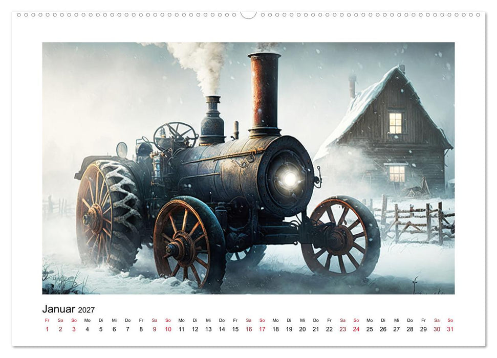Steampunktraktoren (CALVENDO Wandkalender 2027)