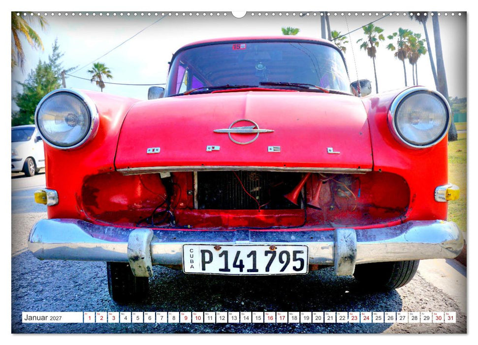 BEST OF OPEL P1 - Der legendäre Rekord Caravan in Kuba (CALVENDO Wandkalender 2027)