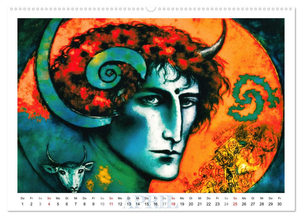 Die zwölf Tierkreiszeichen (CALVENDO Wandkalender 2027)