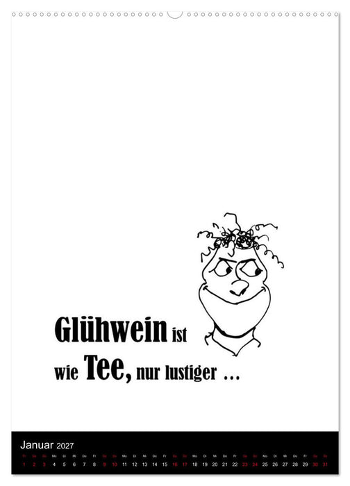 SPRUCH-Beutel voller Sprüche rund ums TRINKEN (CALVENDO Wandkalender 2027)
