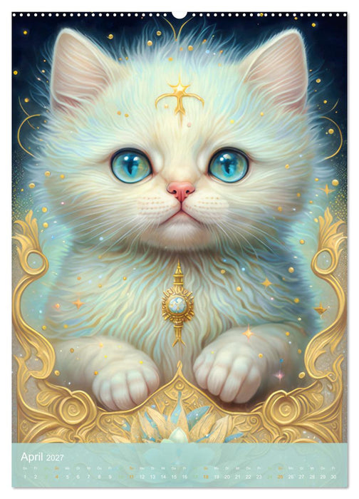 Tiere im Tarot Stil (CALVENDO Wandkalender 2027)