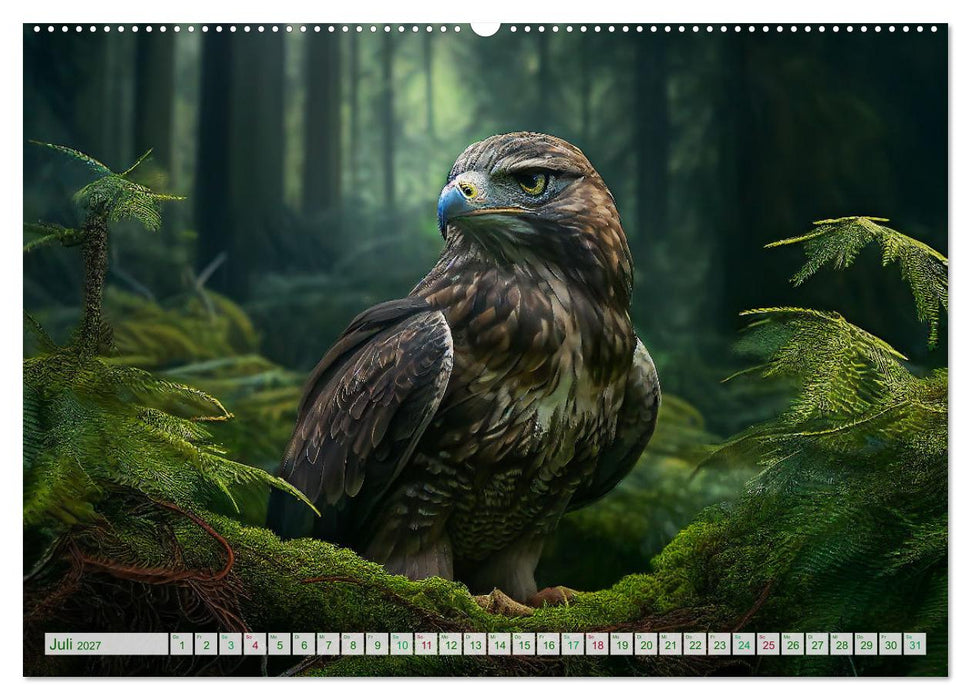 Waldgeflüster - ein kunstvoller Spaziergang durch unsere Wälder (CALVENDO Premium Wandkalender 2027)