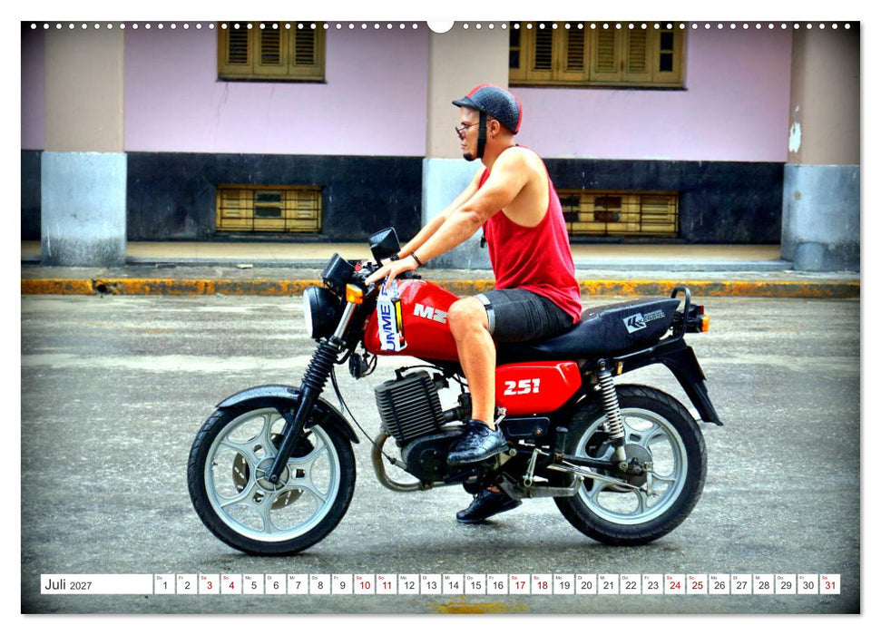 MZ BIKER - Ein Motorrad der DDR in Kuba (CALVENDO Premium Wandkalender 2027)