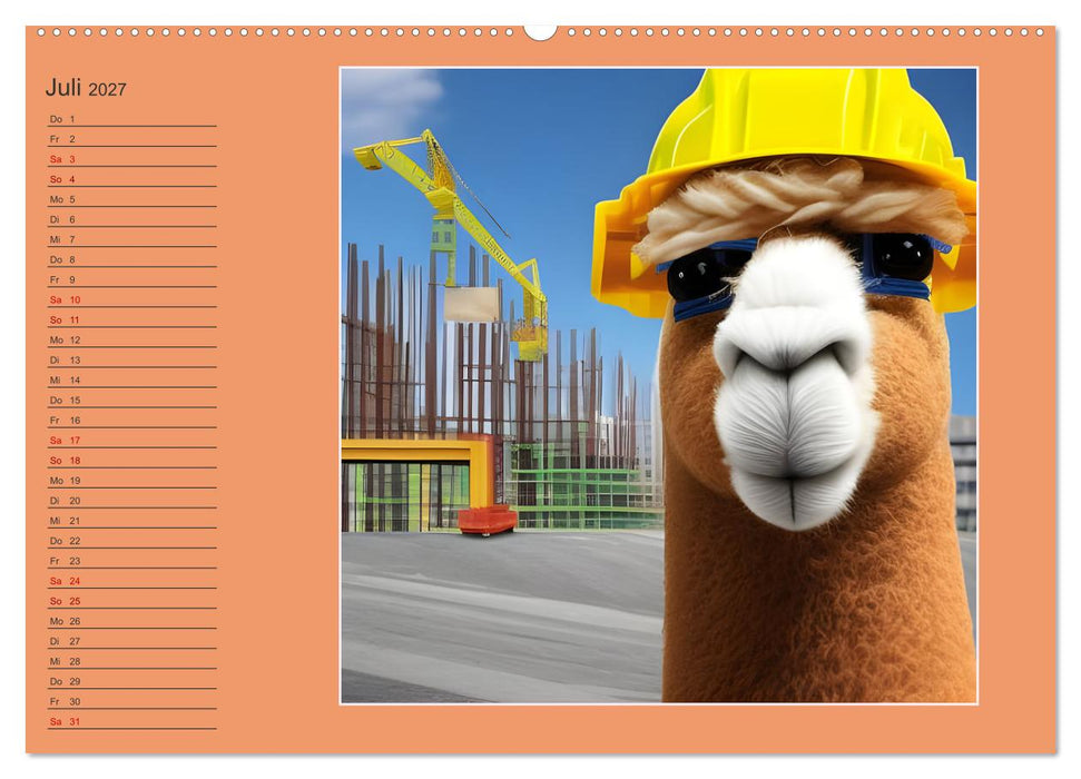 Tierisch süße Bauarbeiter (CALVENDO Premium Wandkalender 2027)