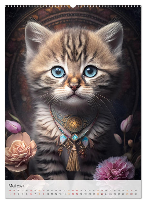 Boho Katzenbabys (CALVENDO Wandkalender 2027)