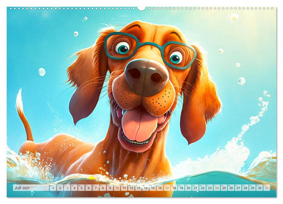 Comic Hunde (CALVENDO Premium Wandkalender 2027)
