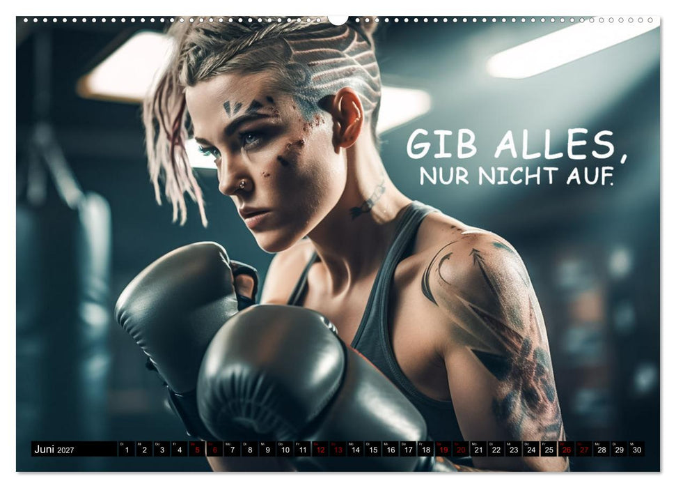 Motivation und Boxen (CALVENDO Premium Wandkalender 2027)