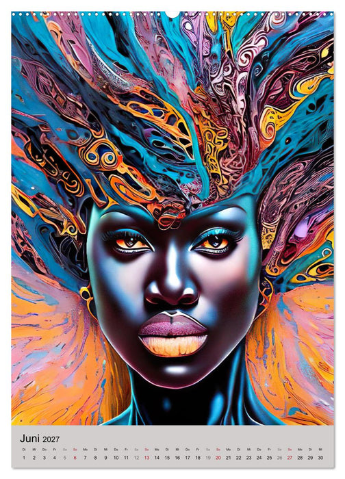 Portraits afrikanischer Frauen (CALVENDO Wandkalender 2027)