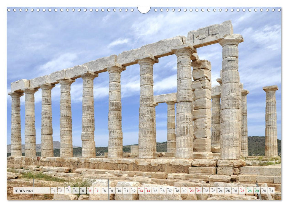 Grèce antique et Architecture (CALVENDO Calendrier mensuel 2027)