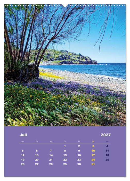 Entdecke die Schönheit der griechischen Insel Lesvos (CALVENDO Premium Wandkalender 2027)