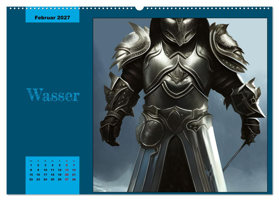 Krieger der Elemente (CALVENDO Wandkalender 2027)