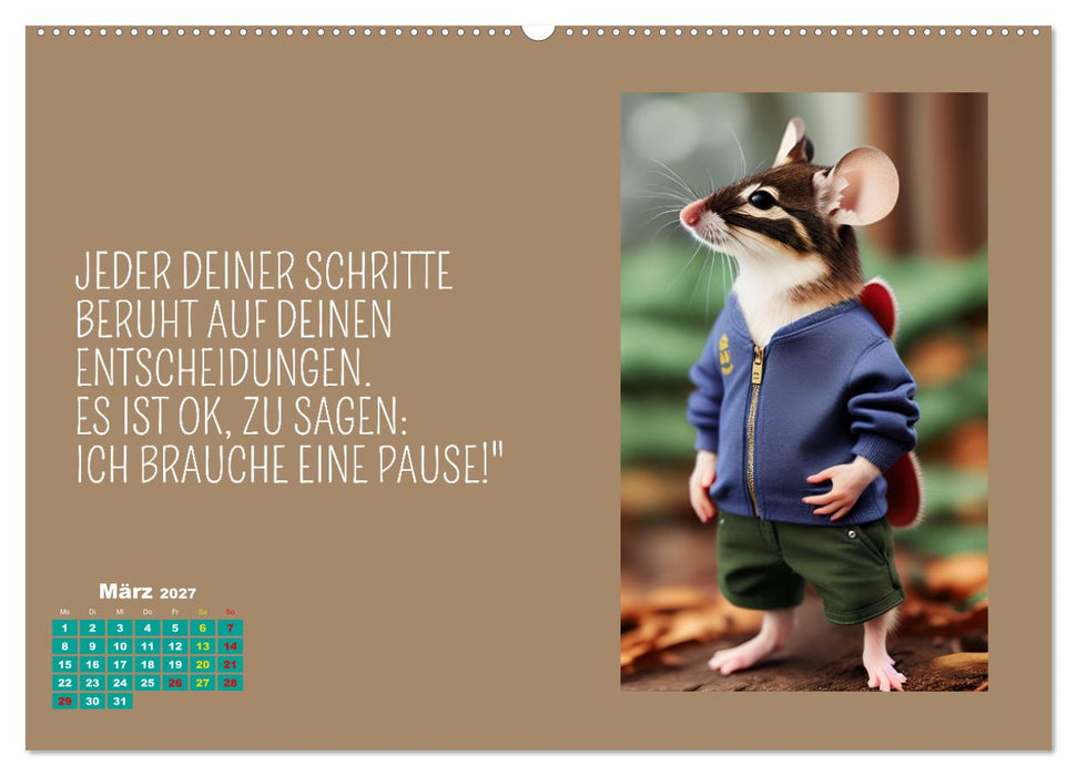 Tierisch motiviert (CALVENDO Wandkalender 2027)