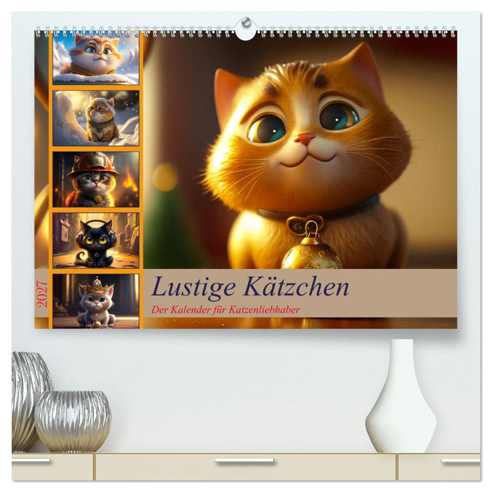 Lustige Kätzchen (CALVENDO Premium Wandkalender 2027)