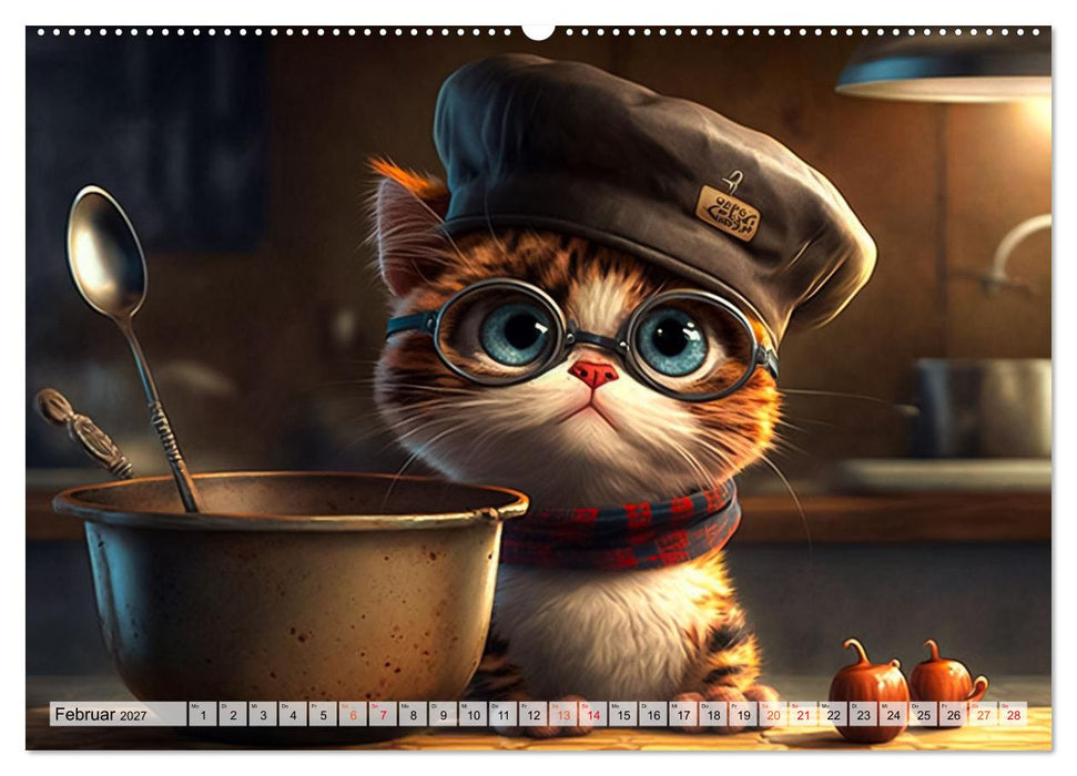 Lustige Kätzchen (CALVENDO Premium Wandkalender 2027)
