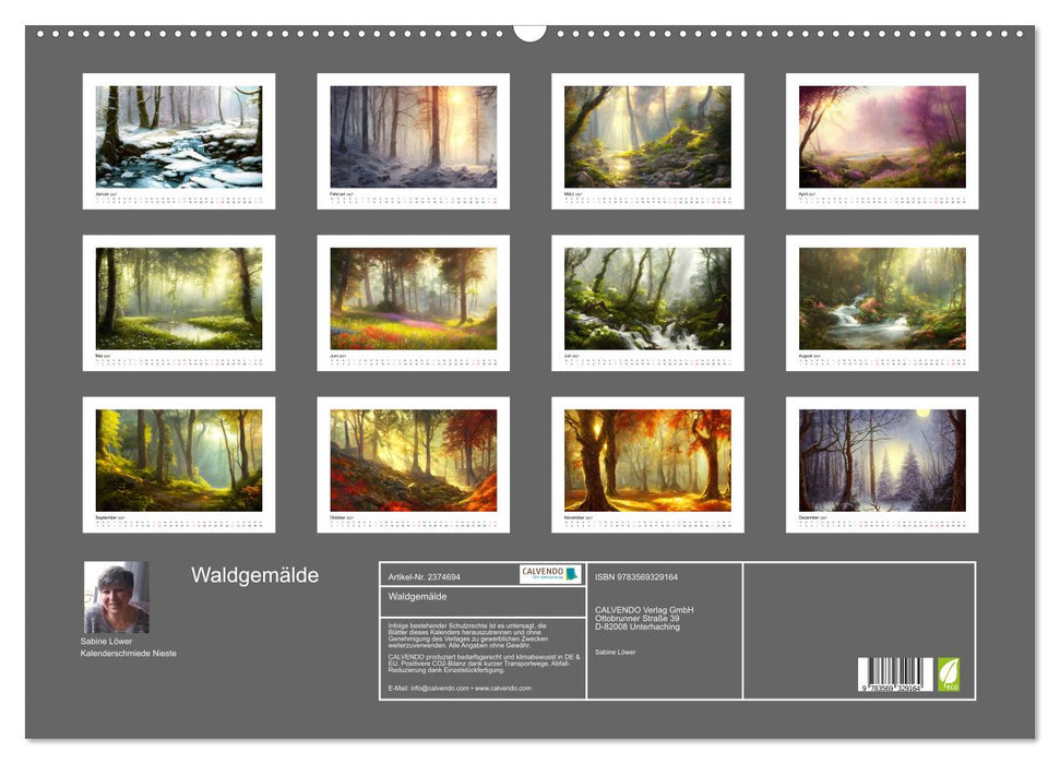 Waldgemälde (CALVENDO Wandkalender 2027)