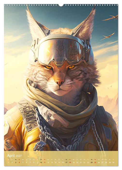 Tierische Krieger. Pelzige Soldaten im aktiven Dienst des Militärs (CALVENDO Premium Wandkalender 2027)