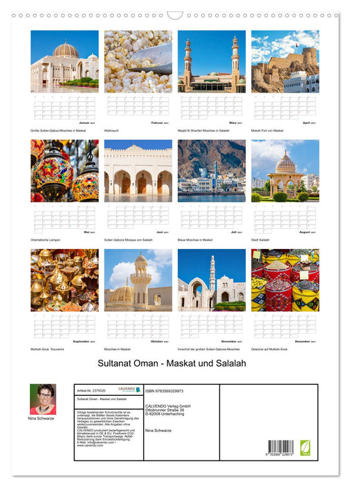 Sultanat Oman - Maskat und Salalah (CALVENDO Wandkalender 2027)