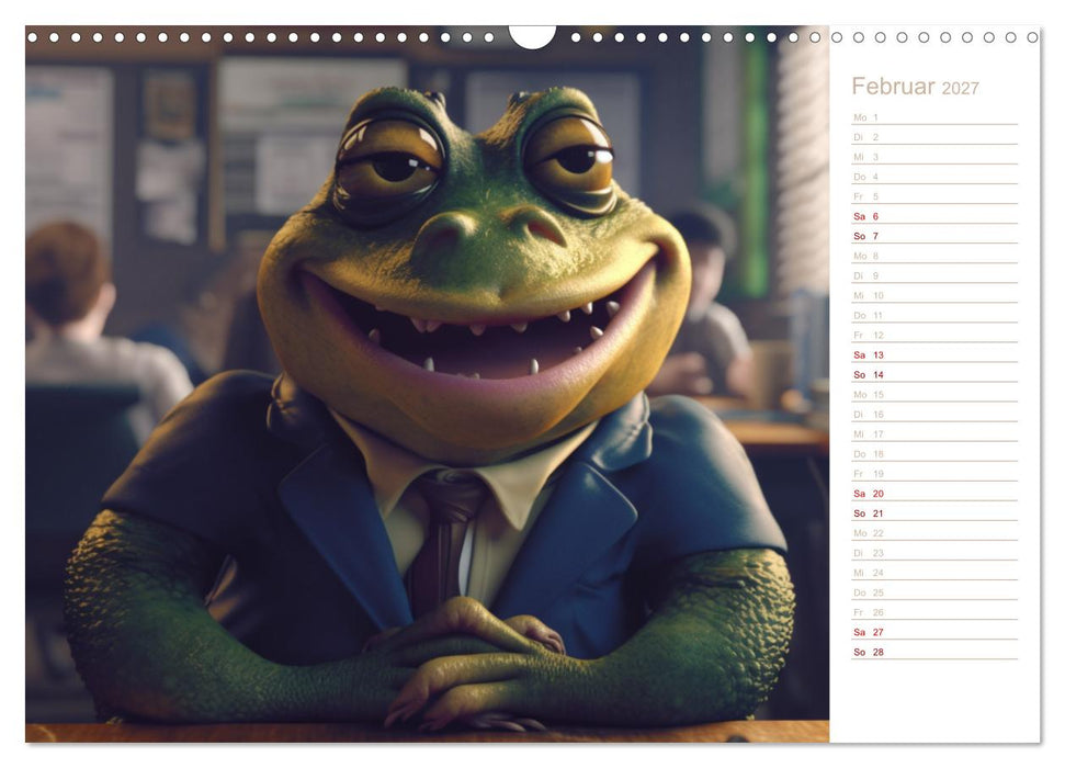 Lachende Frösche (CALVENDO Wandkalender 2027)