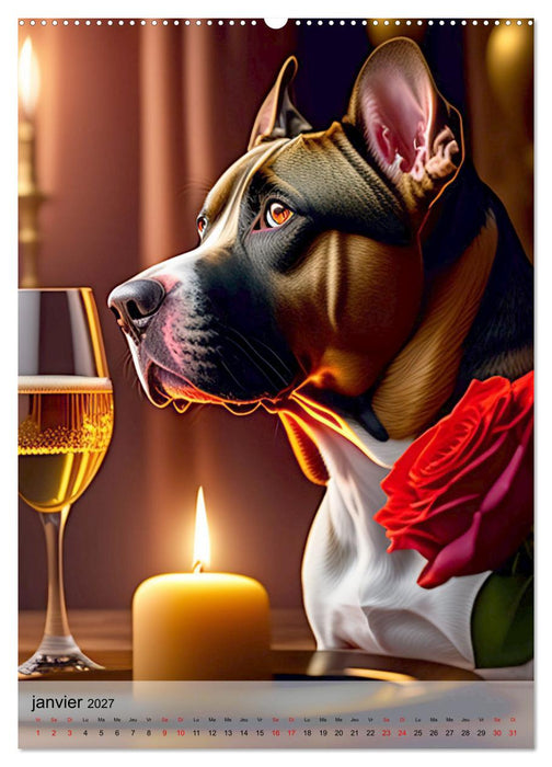 Chiens stylés (CALVENDO Calendrier supérieur 2027)
