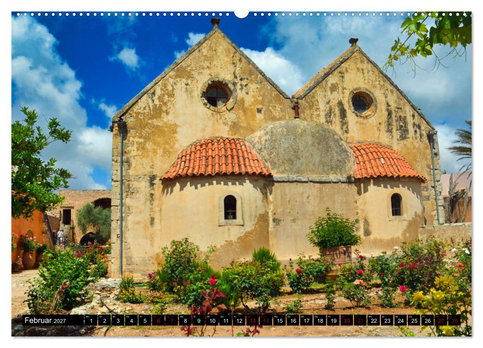 Klöster und Kirchen auf Kreta (CALVENDO Wandkalender 2027)