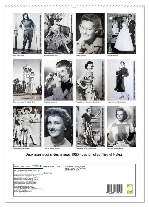 Deux mannequins des années 1950 - Les jumelles Thea et Helga (CALVENDO Calendrier supérieur 2027)