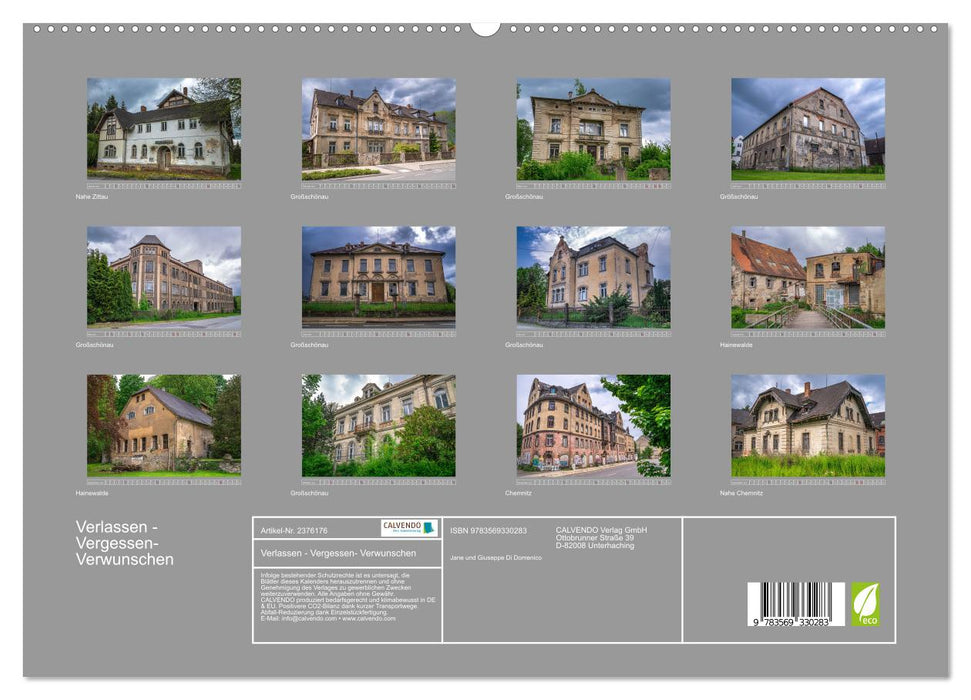 Verlassen - Vergessen- Verwunschen (CALVENDO Premium Wandkalender 2027)