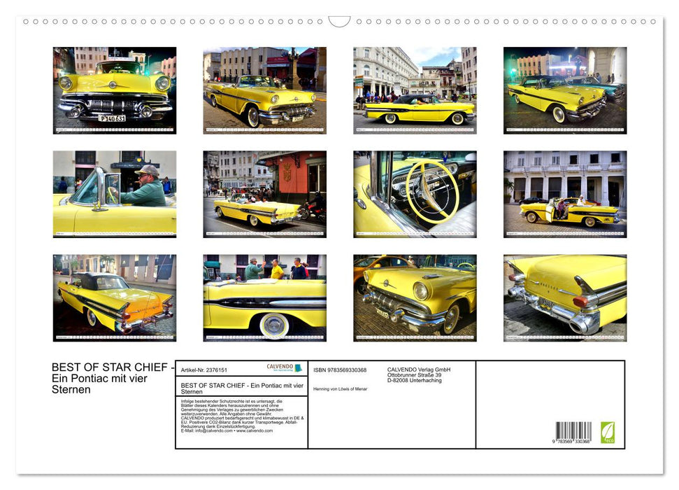 BEST OF STAR CHIEF - Ein Pontiac mit vier Sternen (CALVENDO Wandkalender 2027)