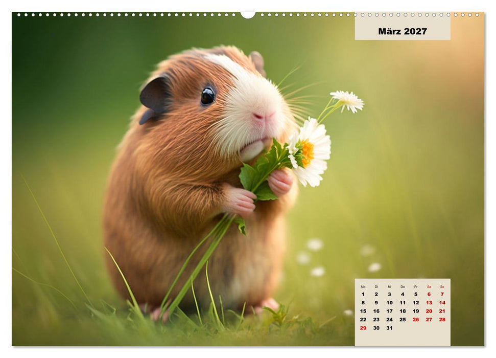 Märchenhafte Merlis - Schweinegeile Illustrationen (CALVENDO Wandkalender 2027)