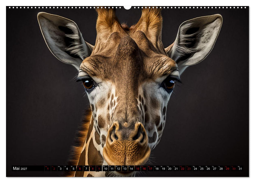 Porträts wilder Tiere (CALVENDO Wandkalender 2027)