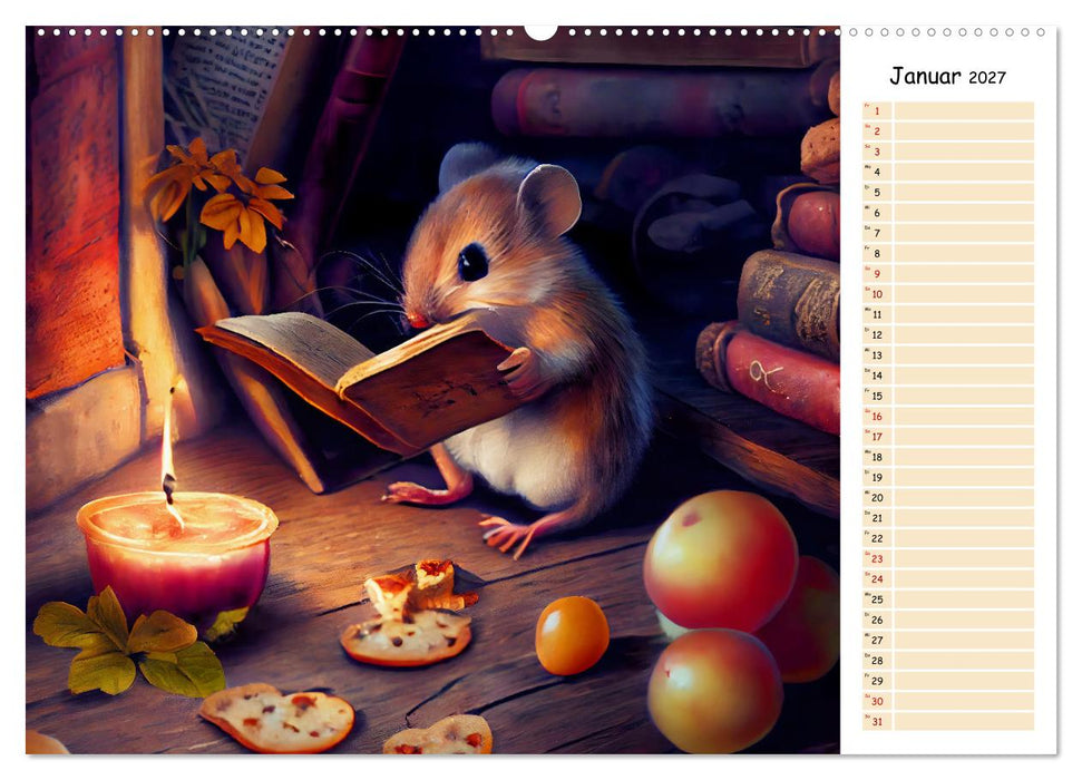 Maus auf Tour - Abenteuerkalender für Kids mit Planer (CALVENDO Wandkalender 2027)