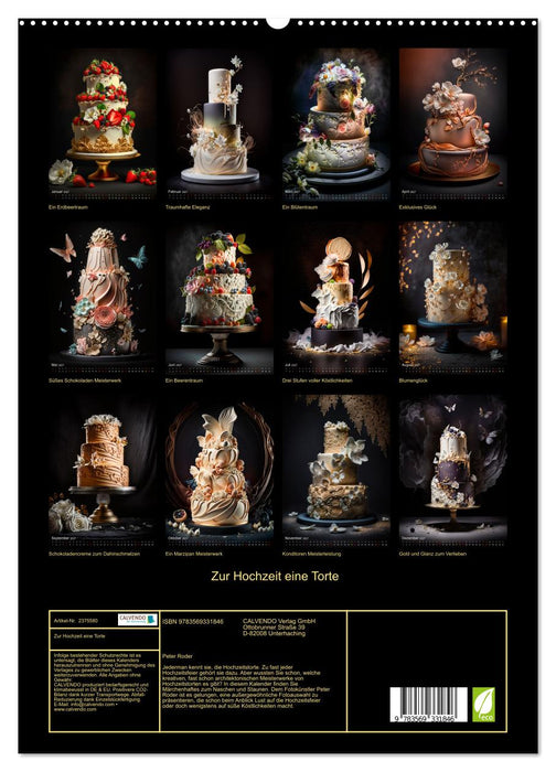 Zur Hochzeit eine Torte (CALVENDO Premium Wandkalender 2027)